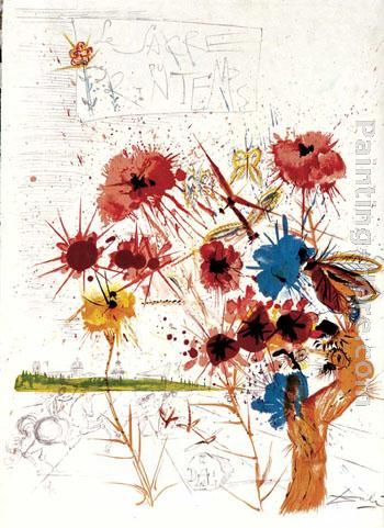 The Consecrates Spring painting - Salvador Dali The Consecrates Spring art painting